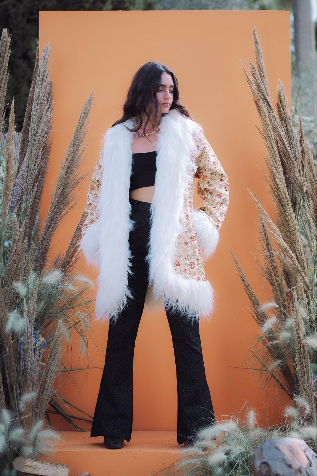 ROSA Cream Afghan Coat