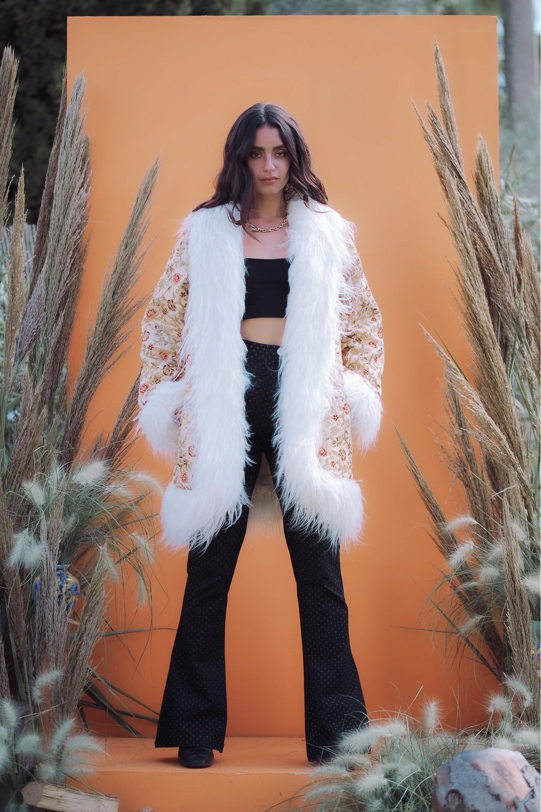 ROSA Cream Afghan Coat