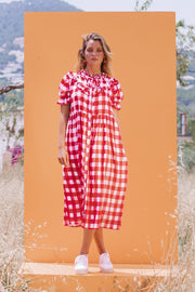 Minnie's Picnic Dress - Red Gingham