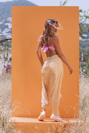 DAFFODIL Floral Maxi Split Skirt