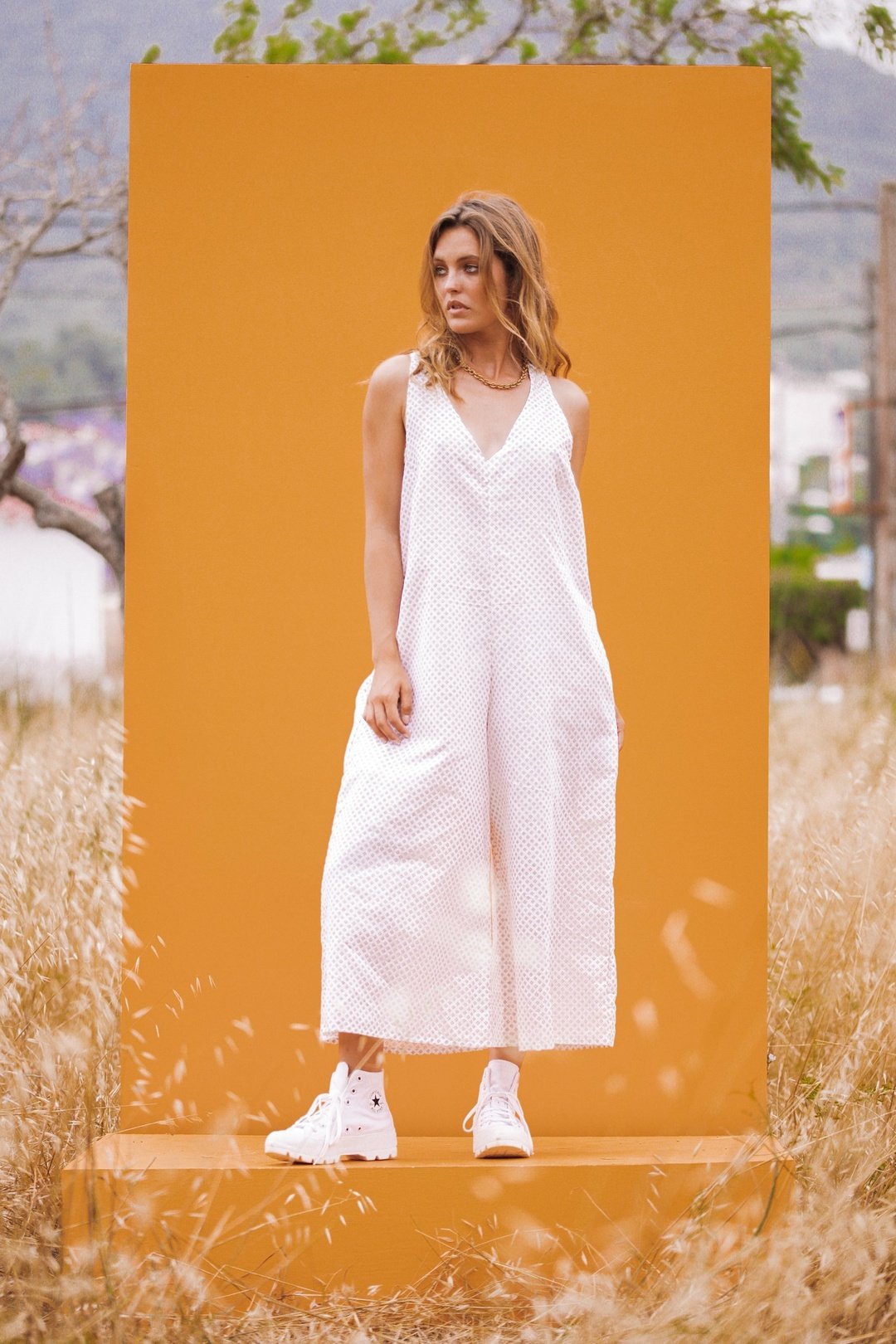 DANNA White Linen Jumpsuit OOTO CLOTHING DANNA White Linen Jumpsuit OOTO CLOTHING