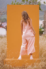DANNA Baby Pink Linen Jumpsuit