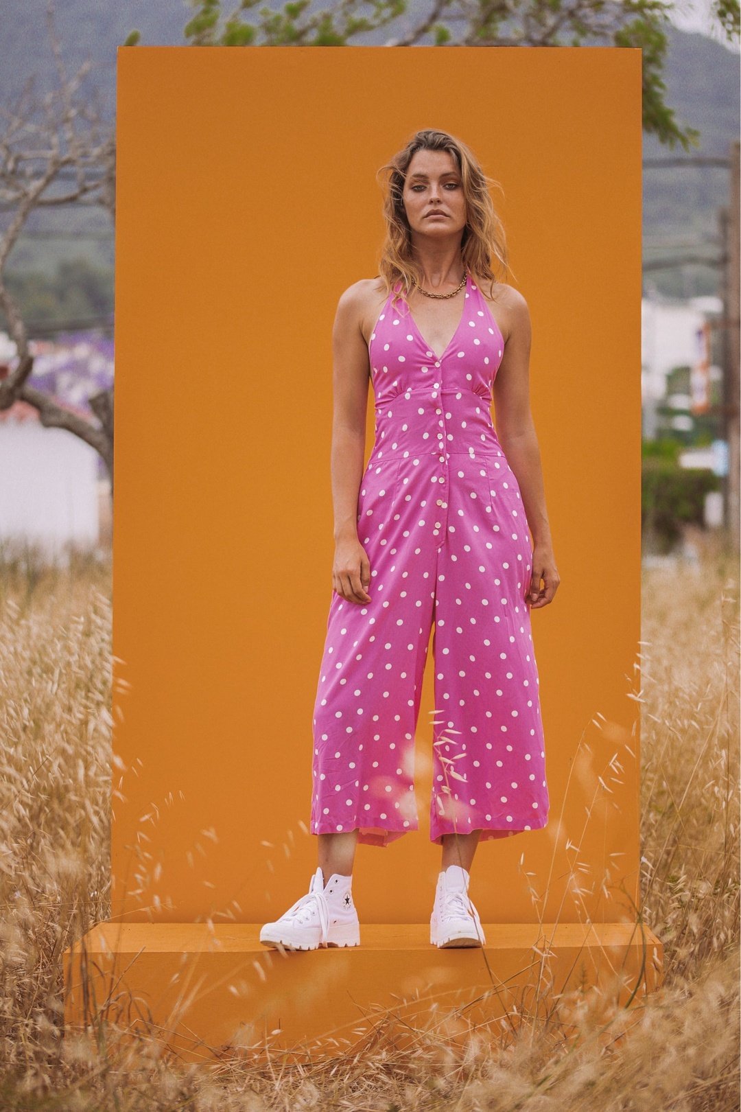 BAMBI Halter Top Y2K Jumpsuit