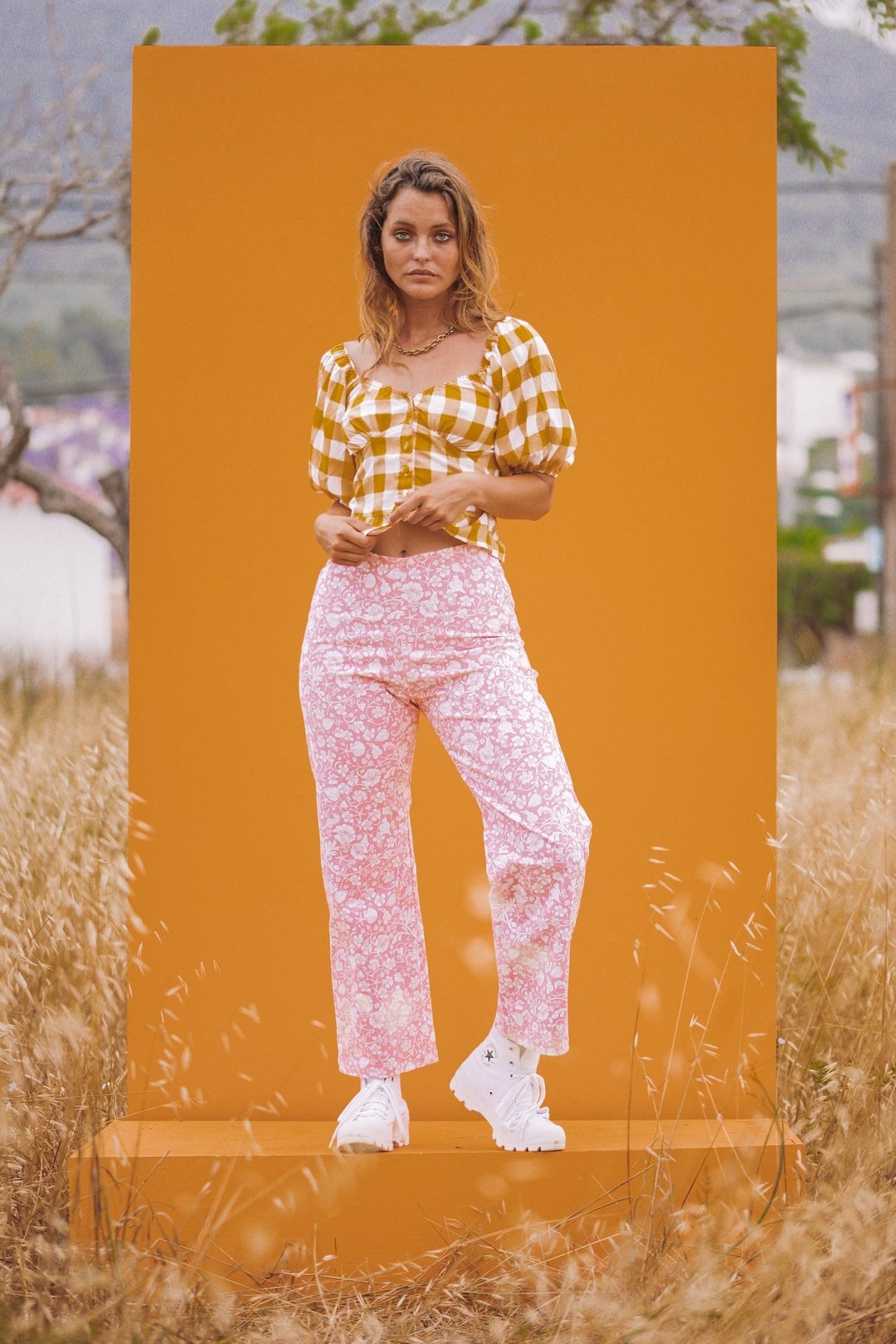 JESSE Gingham Blouse