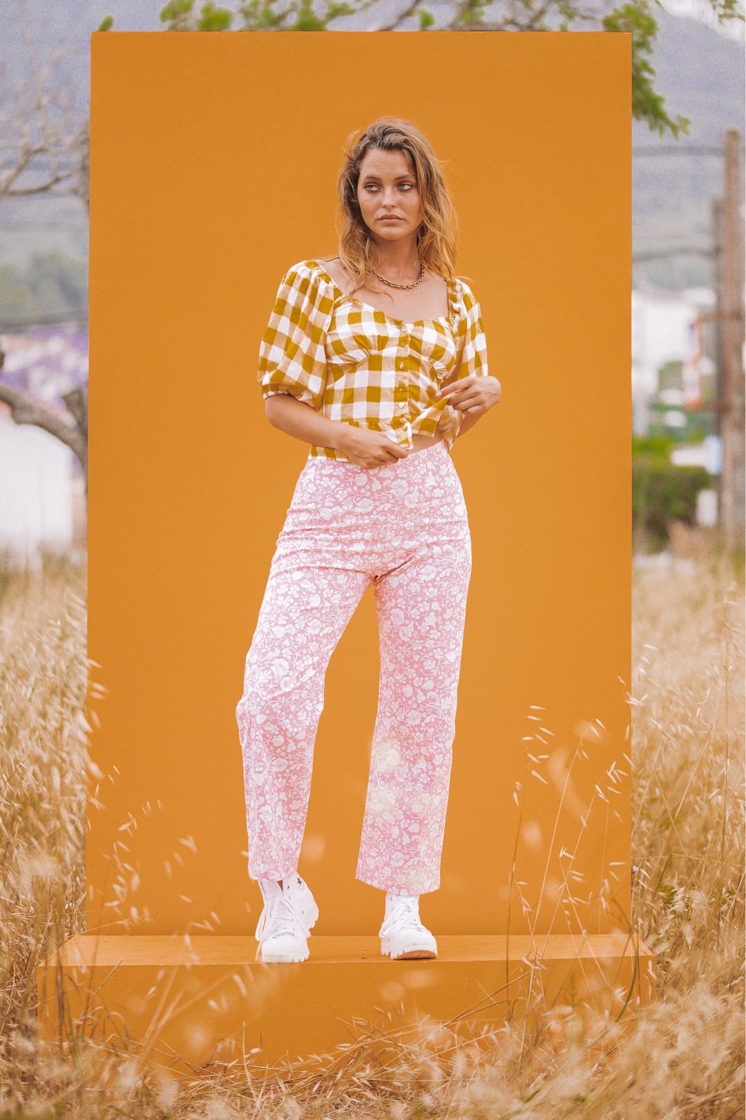 SHELLY PANTS - SALMON