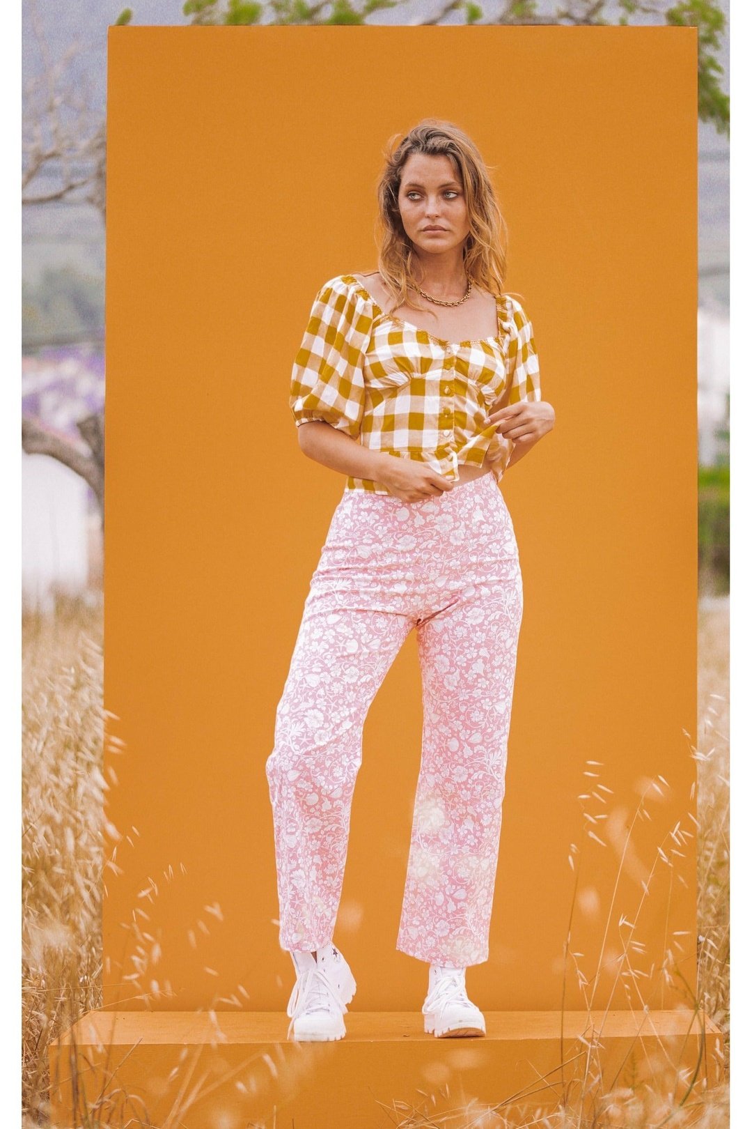 JESSE Gingham Blouse