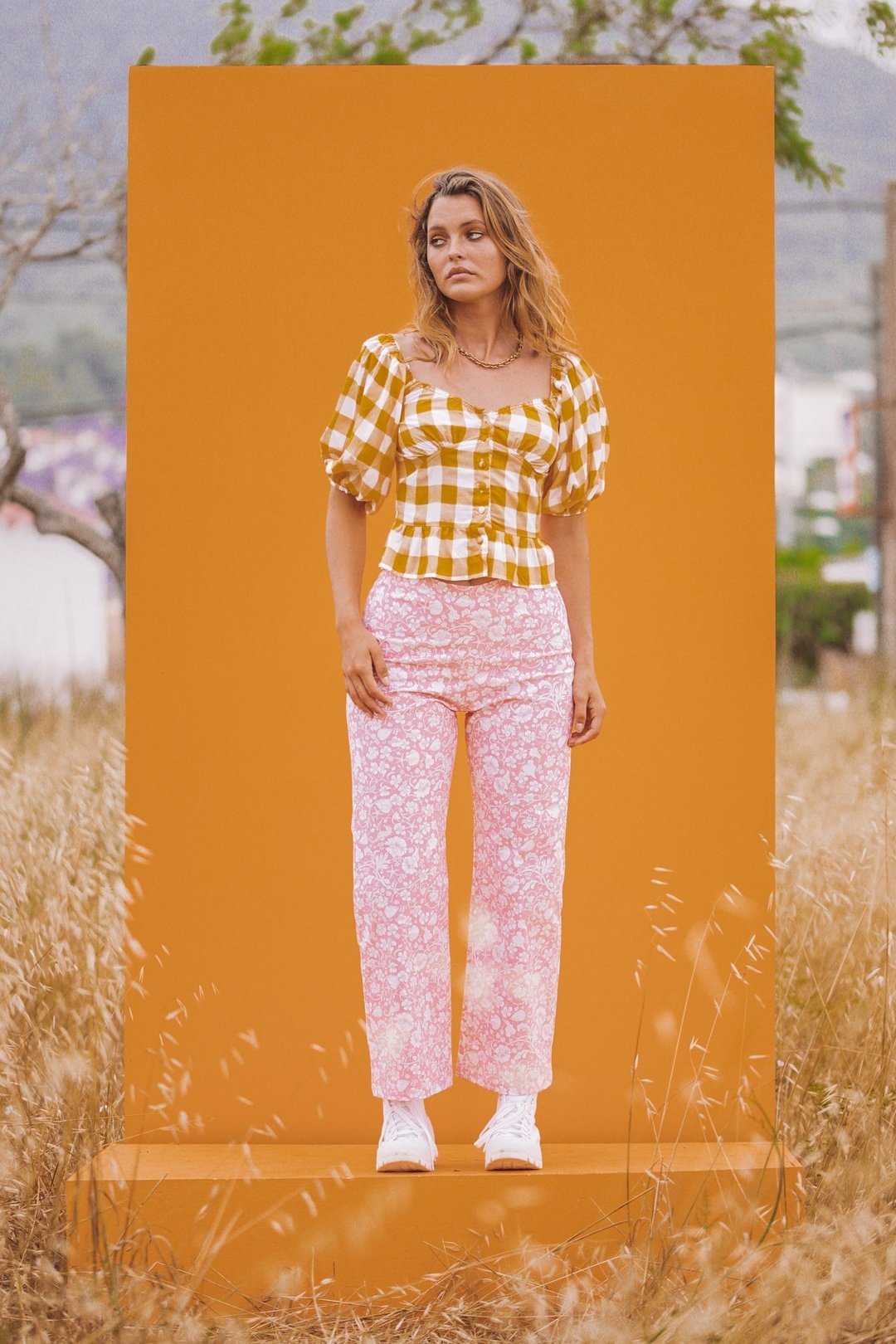 SHELLY PANTS - SALMON