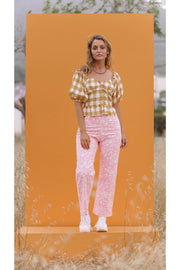 JESSE Gingham Blouse