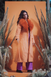 THE DUCHESS Coat - Tangerine