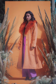 THE DUCHESS Coat - Tangerine