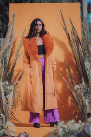 THE DUCHESS Coat - Tangerine