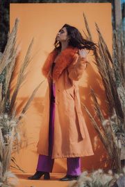 THE DUCHESS Coat - Tangerine