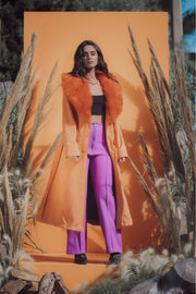 THE DUCHESS Coat - Tangerine