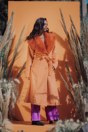 THE DUCHESS Coat - Tangerine