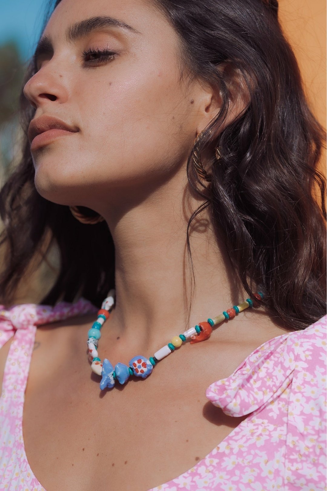 BIBI Ceramic bead necklace