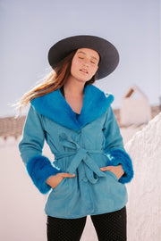 THE DUCHESS Coat Short - Azul
