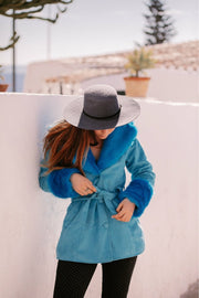THE DUCHESS Coat Short - Azul