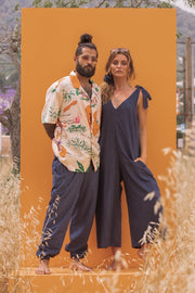 KIRI Navy Pin Stripe Jumpsuit