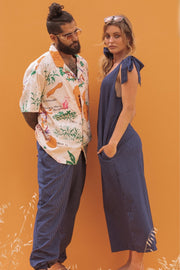 KIRI Navy Pin Stripe Jumpsuit