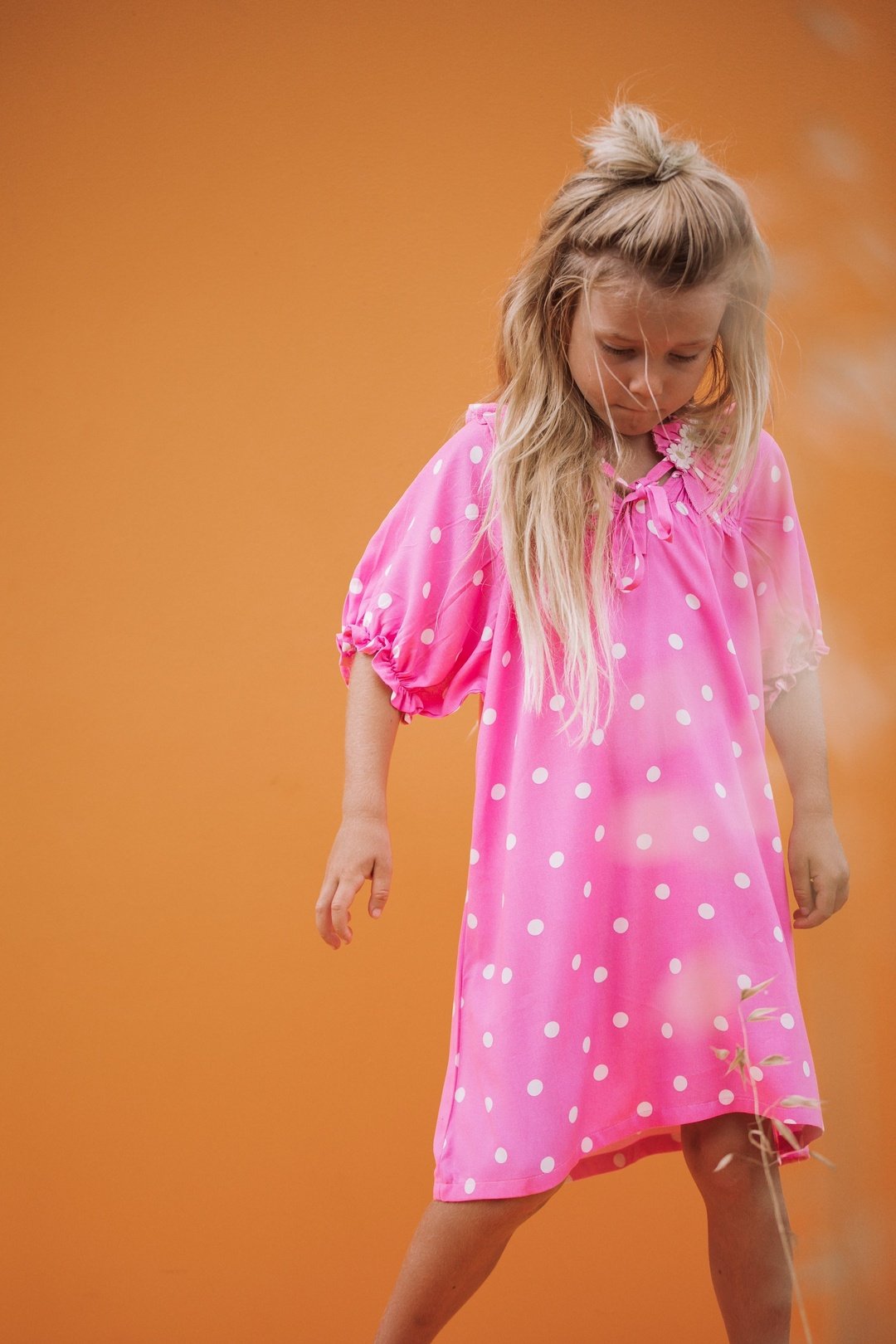 DAISY Dress - Pink Polka dot