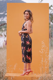 CASABLANCA - BLACK BAMBOO JUMPSUIT