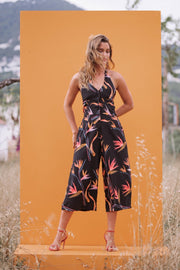 CASABLANCA - BLACK BAMBOO JUMPSUIT