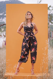 CASABLANCA - BLACK BAMBOO JUMPSUIT