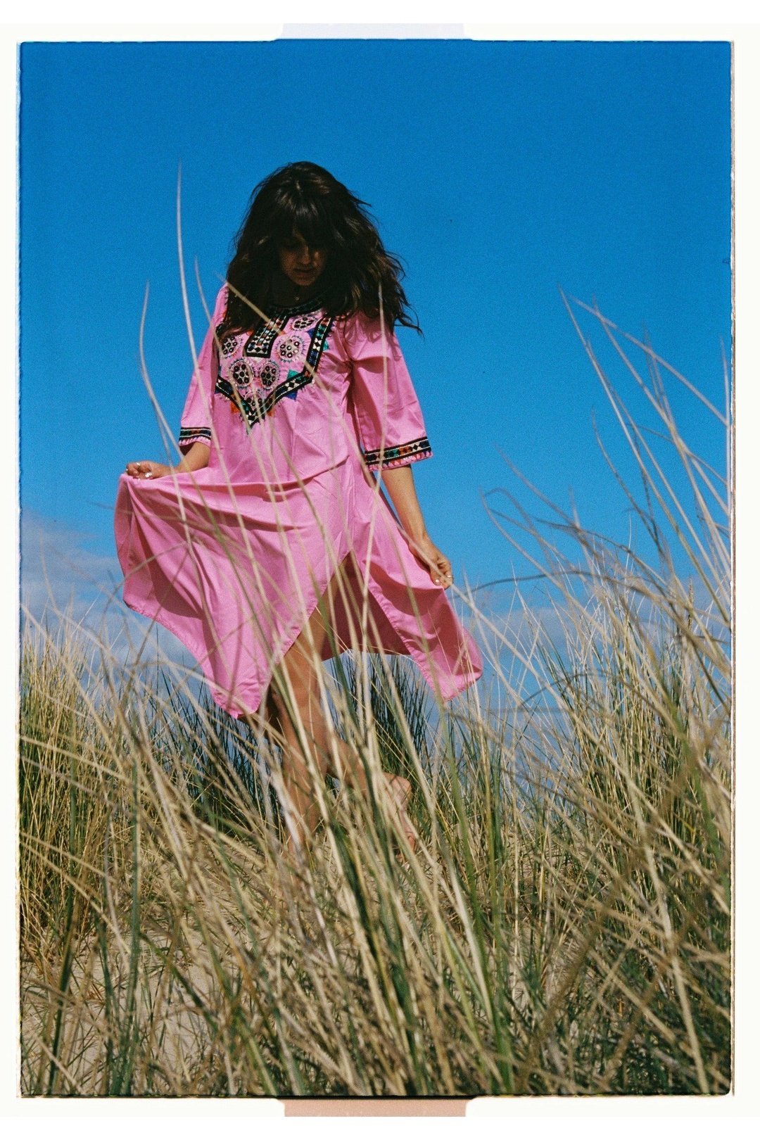 ZARAH embroidered dress - Pink - OOTO