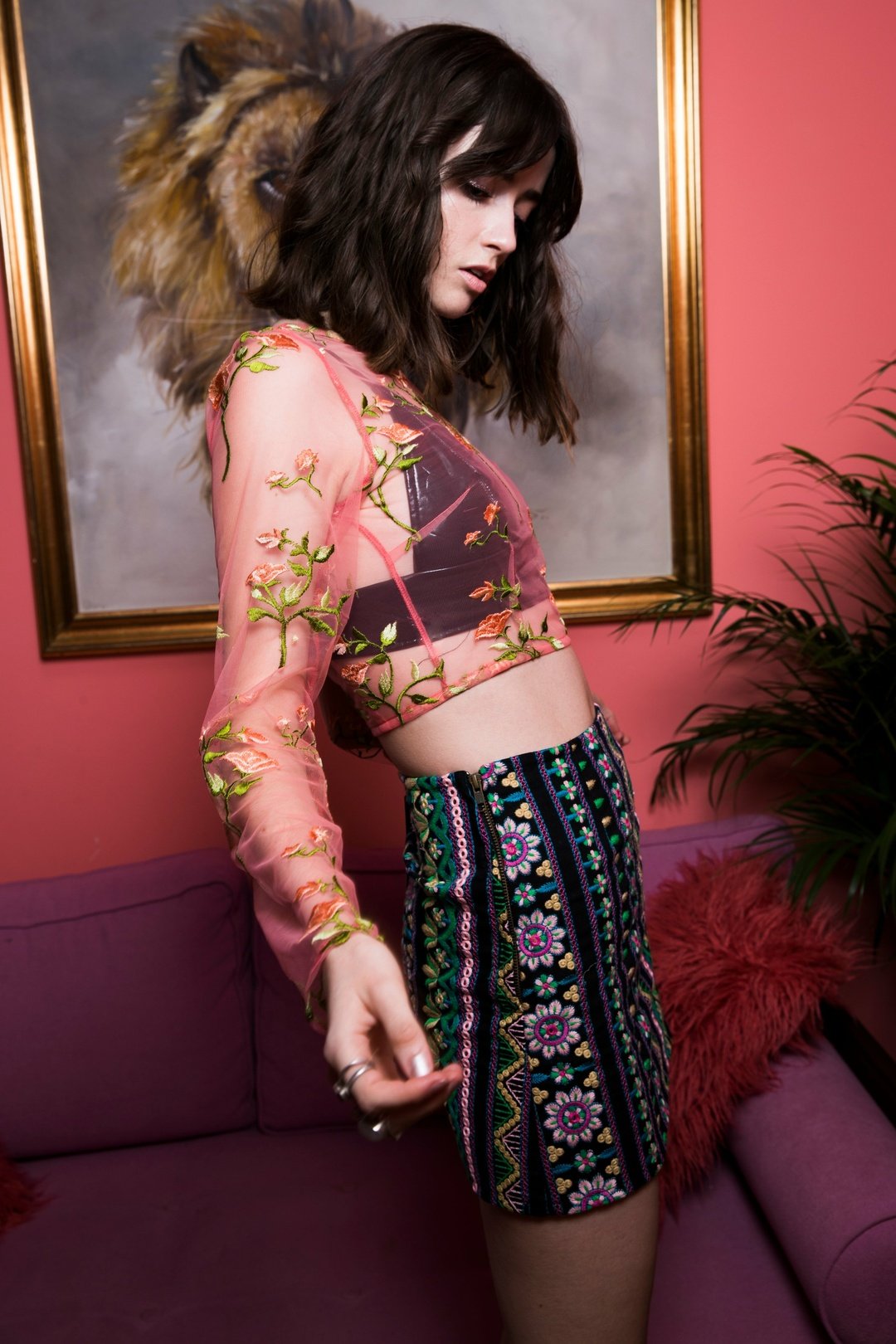 ROSELLA embroidered skirt - OOTO