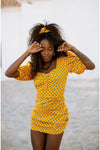 PINA Polkadot dress - Yellow