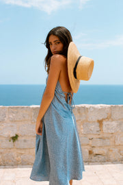 KIARA Powder Blue Star Slip Dress