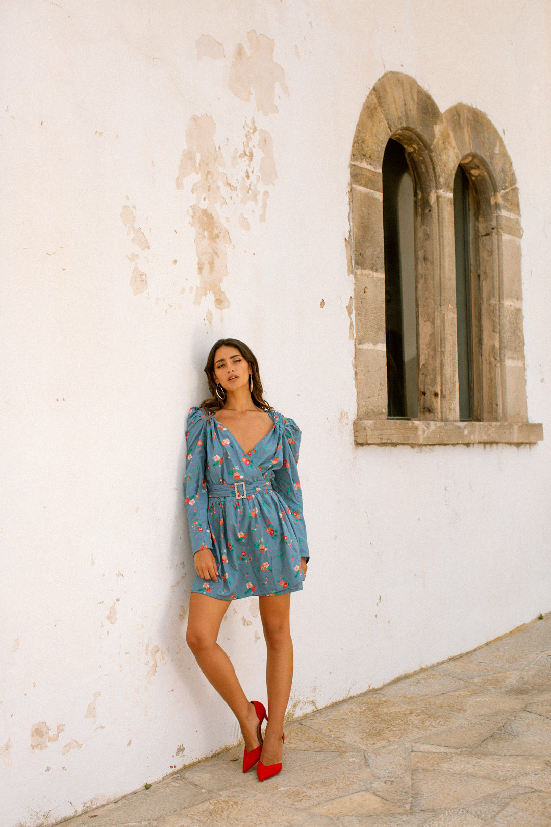 MARTINA Dress - Blue Floral