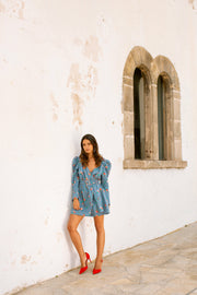 MARTINA Dress - Blue Floral