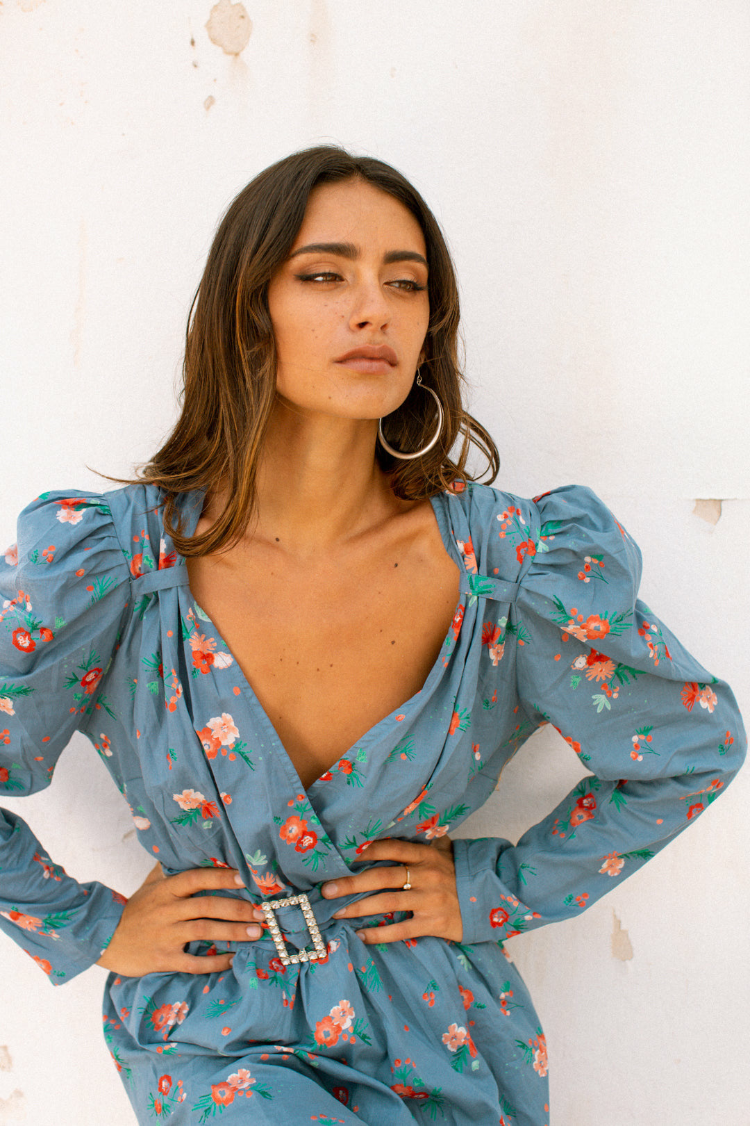 MARTINA Dress - Blue Floral