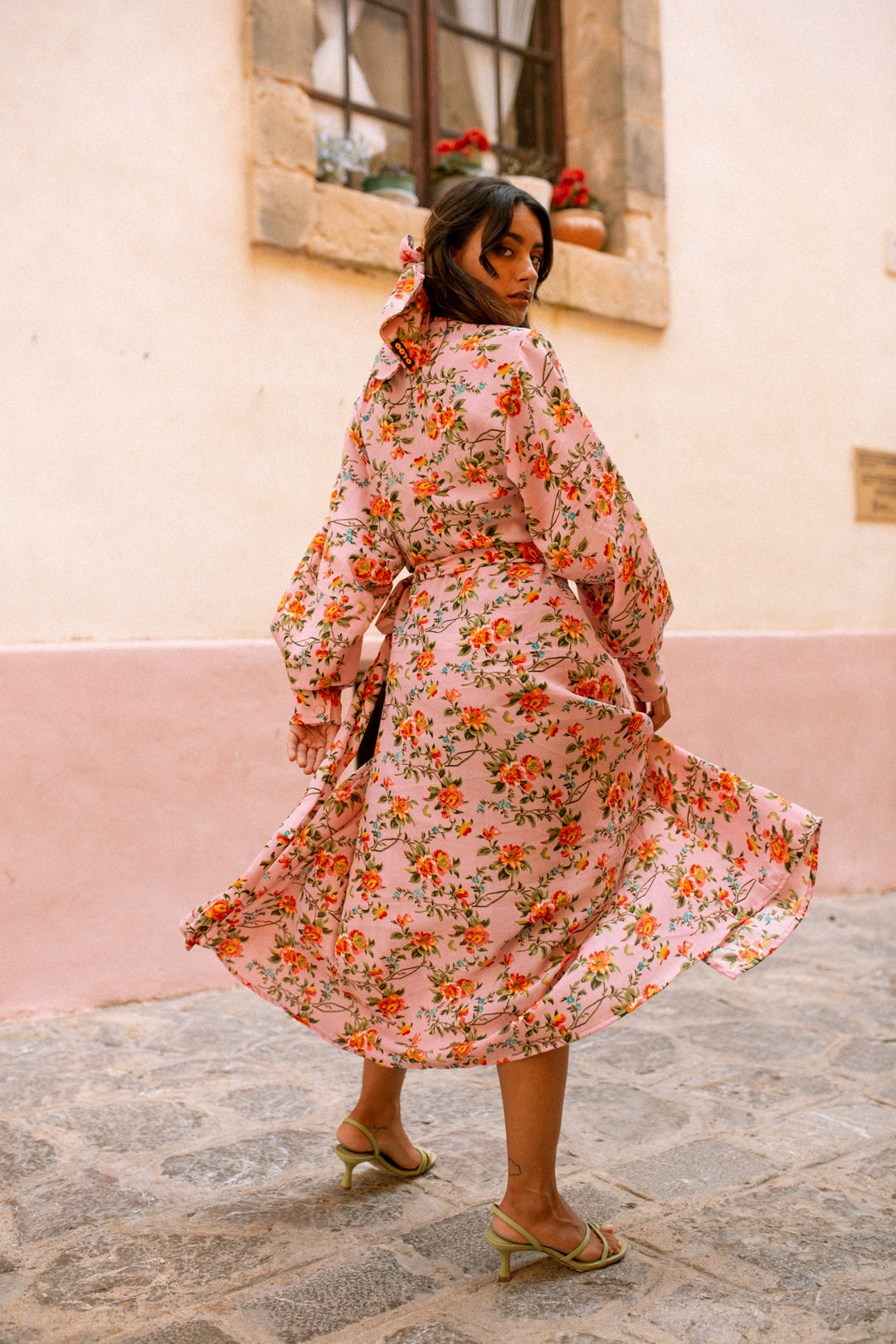 VIOLETTA wrap dress - Pretty Pink