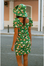 CARLA mini dress - Green floral