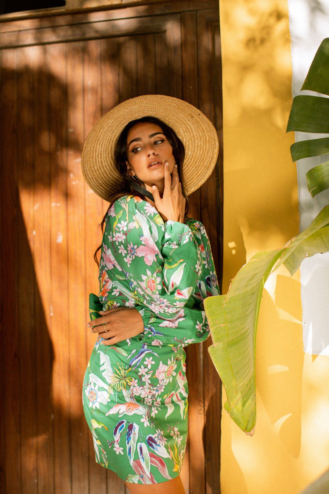 PALOMA Dress - Green Tropical