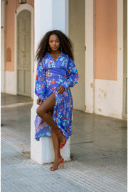 VIOLETTA wrap dress - Purple