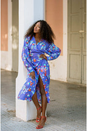 VIOLETTA wrap dress - Purple