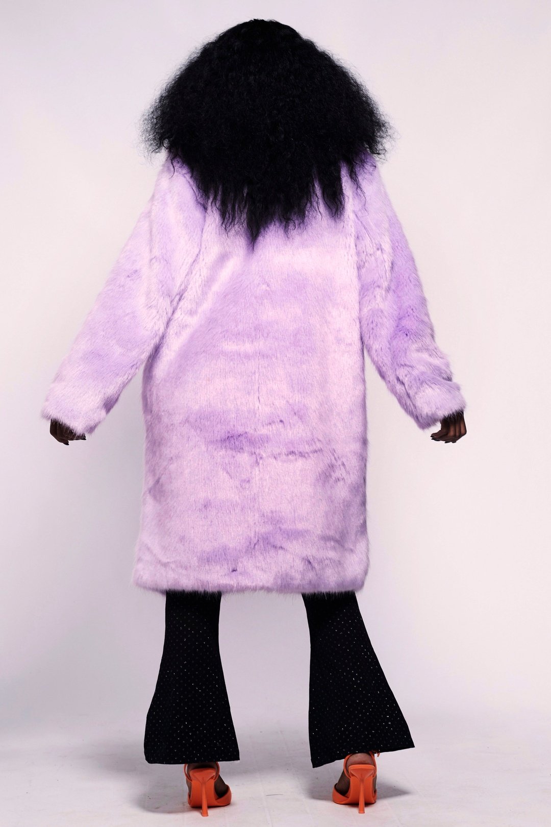 BUFFY Faux Fur Coat Lilac Lush OOTO CLOTHING