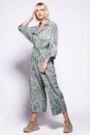 PYJAMA Jumpsuit - Giant Green Leaf