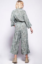 PYJAMA Jumpsuit - Giant Green Leaf