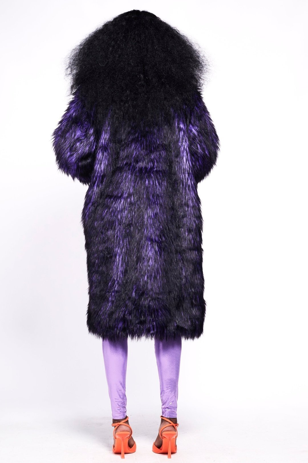 BUFFY Faux Fur Coat - Purple Rain
