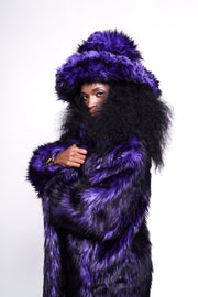 BUFFY Faux Fur Coat - Purple Rain
