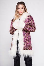 BONNIE Afghan Coat Purple