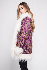 BONNIE Afghan Coat Purple