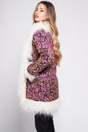 BONNIE Afghan Coat Purple
