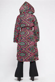 PIXIE Mirror Embroidery Hooded Coat