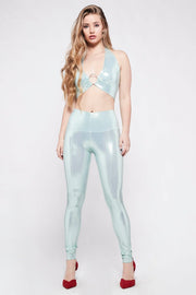 AGNETHA Mermaid baby blue Disco Pants