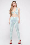 AGNETHA Mermaid baby blue Disco Pants